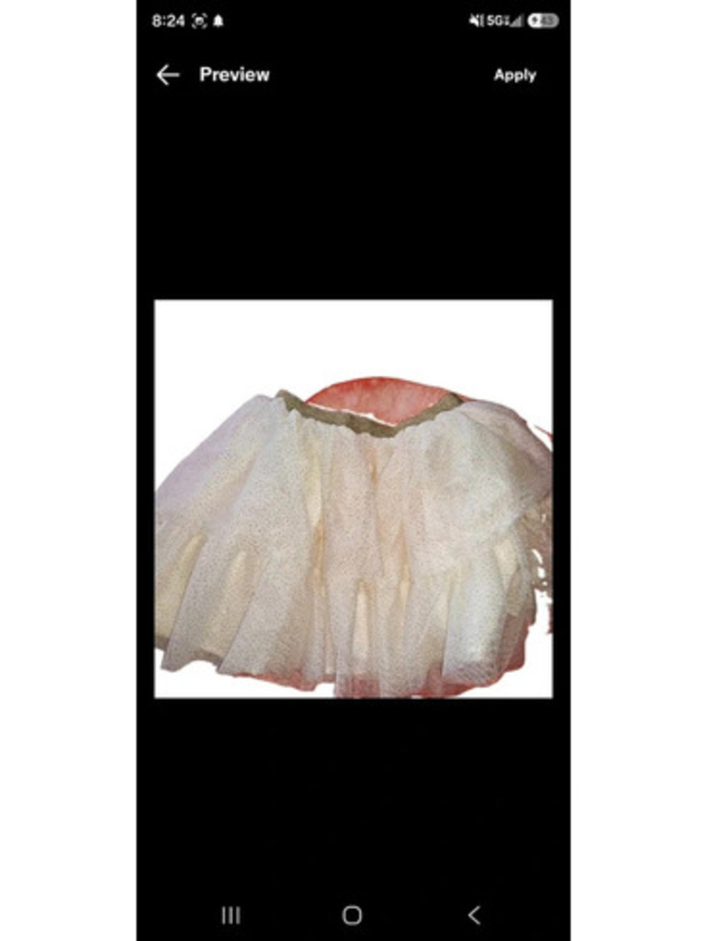 Girls Glitter Tulle Tutu Skirt Size L (10/12)